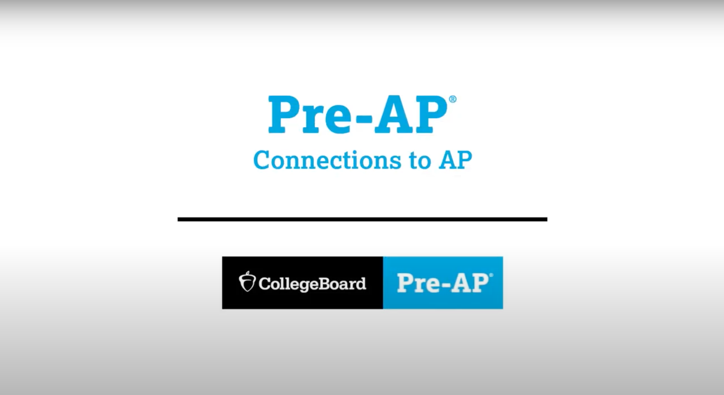 Pre-AP Connections to AP Thumbnail with CollegeBoard Pre-AP Logo